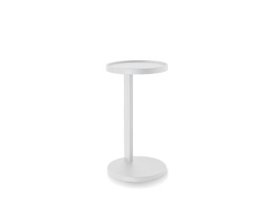 ROOKIE Matte White Aluminum End Table