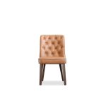 ROULETTE Saddle Brown Vintage Leather Dining Chair 8 ROULETTE Saddle Brown Vintage Leather Dining Chair