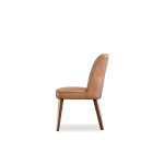 ROULETTE Saddle Brown Vintage Leather Dining Chair 9 ROULETTE Saddle Brown Vintage Leather Dining Chair