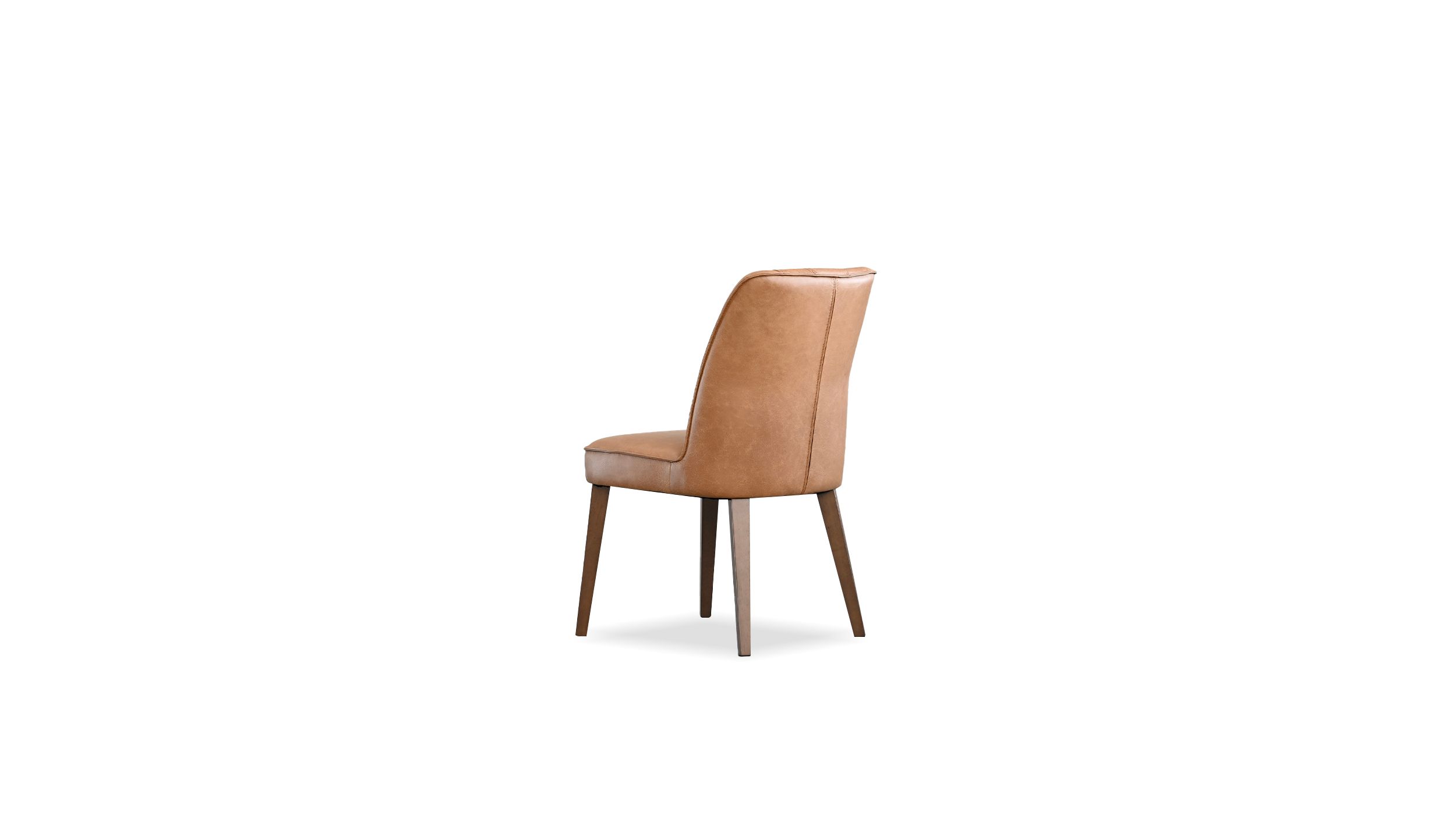 ROULETTE Saddle Brown Vintage Leather Dining Chair 4 ROULETTE Saddle Brown Vintage Leather Dining Chair - Image 4