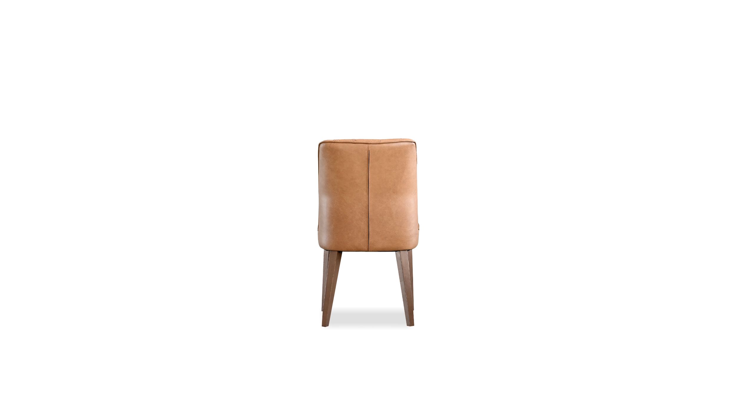 ROULETTE Saddle Brown Vintage Leather Dining Chair 5 ROULETTE Saddle Brown Vintage Leather Dining Chair - Image 5