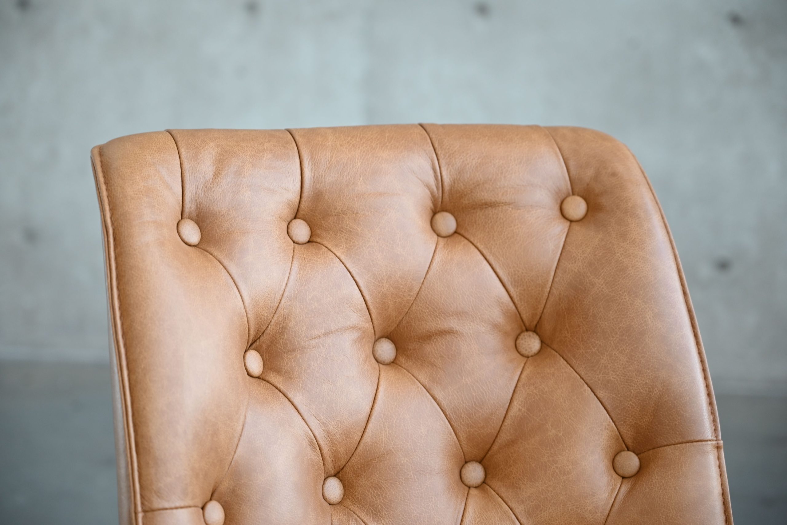 ROULETTE Saddle Brown Vintage Leather Dining Chair 6 ROULETTE Saddle Brown Vintage Leather Dining Chair - Image 6