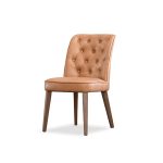 ROULETTE Saddle Brown Vintage Leather Dining Chair 7 ROULETTE Saddle Brown Vintage Leather Dining Chair