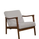 Transitional Accent Chair Medium Brown Frame Light Grey Cushions 12 Transitional Accent Chair Medium Brown Frame Light Grey Cushions