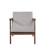 Transitional Accent Chair Medium Brown Frame Light Grey Cushions 13 Transitional Accent Chair Medium Brown Frame Light Grey Cushions