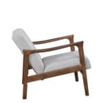 Transitional Accent Chair Medium Brown Frame Light Grey Cushions 14 Transitional Accent Chair Medium Brown Frame Light Grey Cushions