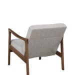 Transitional Accent Chair Medium Brown Frame Light Grey Cushions 17 Transitional Accent Chair Medium Brown Frame Light Grey Cushions