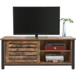 Farmhouse TV Stand with Sliding Doors for TVs up to 50-in 6 Farmhouse TV Stand with Sliding Doors for TVs up to 50-in