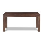 Solid Wood Rustic Brown Farmhouse Dining Table Seats Six 8 Solid Wood Rustic Brown Farmhouse Dining Table Seats Six
