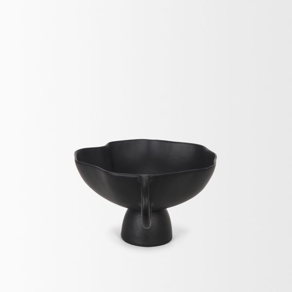 Radka Small Matte Black Metal Decorative Bowl 4