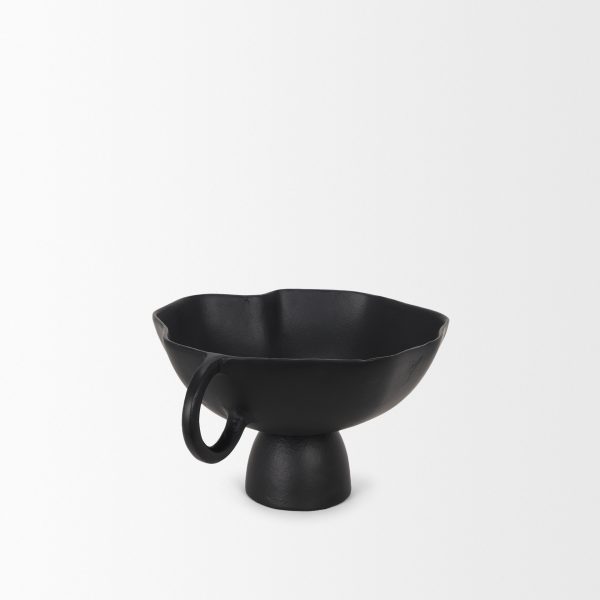Radka Small Matte Black Metal Decorative Bowl 5