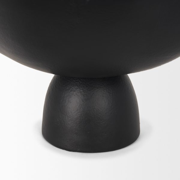 Radka Small Matte Black Metal Decorative Bowl 9