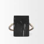 Raena Black Marble House Door Stopper