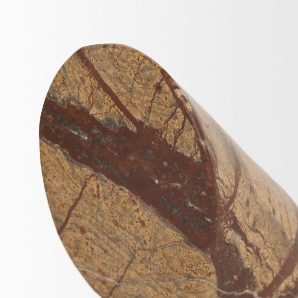 Rahima Brown Forest Marble Angled Bookends 7