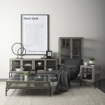 Ralph I Black Metal Square Table Clock