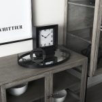 Ralph I Black Metal Square Table Clock