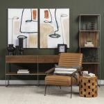 Ralph I Black Metal Square Table Clock