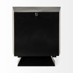 Ralph I Black Metal Square Table Clock