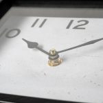 Ralph I Black Metal Square Table Clock