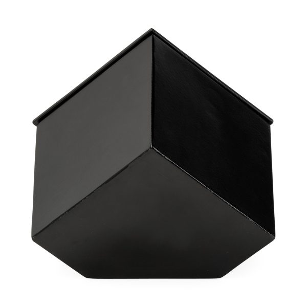Ralph II Black Metal Cube Table Clock 6