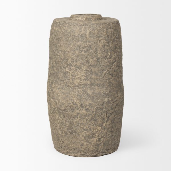 Rama Large Gray Paper Mache Floor Vase 2