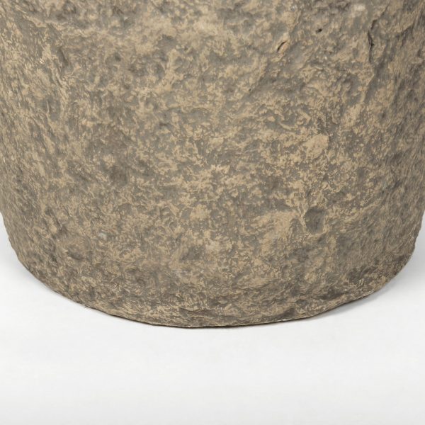 Rama Large Gray Paper Mache Floor Vase 5