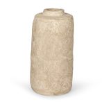 Rama Small Beige Paper Mache Floor Vase