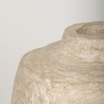 Rama Small Beige Paper Mache Floor Vase