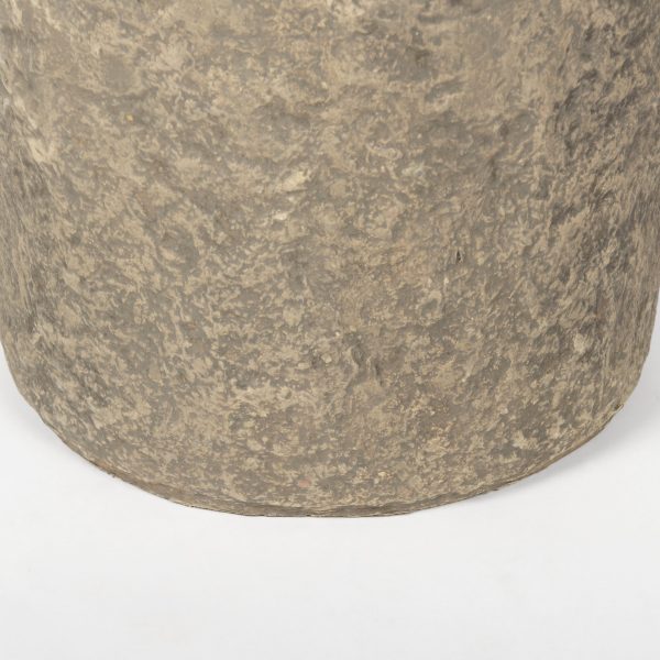 Rama Small Gray Paper Mache Floor Vase 7