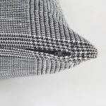Ramone 14 x 26 White and Black Fabric Decorative Pillow Cover
