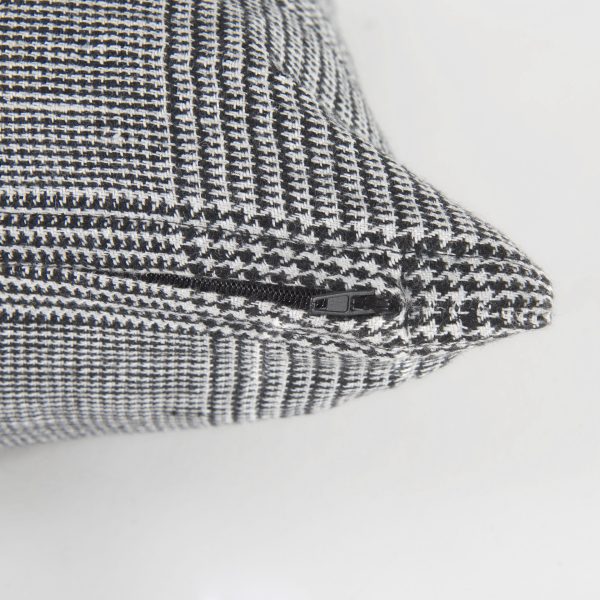 Ramone 14 x 26 White and Black Fabric Decorative Pillow Cover 7