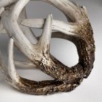 Ramus I (Small) 5L x 5W Brown Antler Shaped Decorative Resin Orb Ball