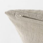 Raquel 13L x 21W Beige and Black Fabric Plaid Decorative Pillow Cover