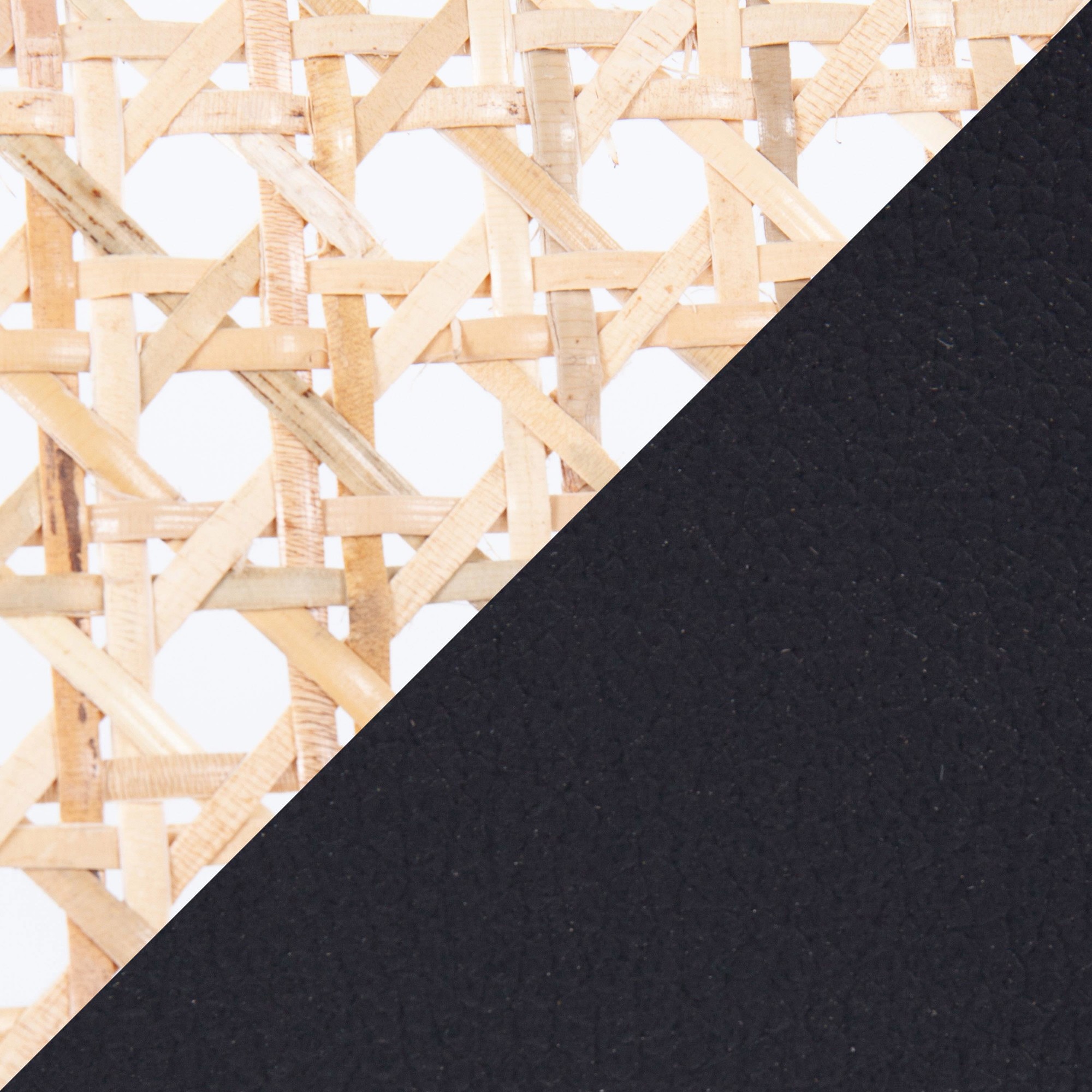 Rattan Tania Black Faux Leather Contemporary Bar Stools (Set of 2) 10 Rattan Tania Black Faux Leather Contemporary Bar Stools (Set of 2) - Image 10