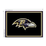 Ravens 4x6 Officially Licensed NFL Premium Spirit Area Rug