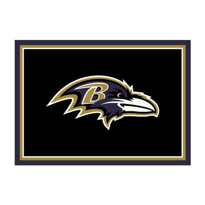 Ravens 4x6 Officially Licensed NFL Premium Spirit Area Rug
