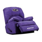 Ravens GM Microfiber Embroidered Rocker Recliner Made in USA