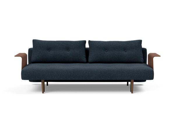 Recast Sofa Bed Dark Styletto With Arms - Nist Blue