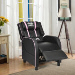 Reclining Massage Gaming Chair with Adjustable Backrest and Footrest 43 Reclining Massage Gaming Chair with Adjustable Backrest and Footrest