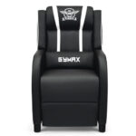 Reclining Massage Gaming Chair with Adjustable Backrest and Footrest 53 Reclining Massage Gaming Chair with Adjustable Backrest and Footrest