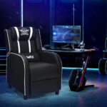 Reclining Massage Gaming Chair with Adjustable Backrest and Footrest 55 Reclining Massage Gaming Chair with Adjustable Backrest and Footrest