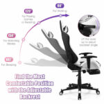 Red PU Leather Gaming Chair with USB Massage, Headrest, and Footrest 49 Red PU Leather Gaming Chair with USB Massage, Headrest, and Footrest