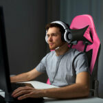 Red PU Leather Gaming Chair with USB Massage, Headrest, and Footrest 56 Red PU Leather Gaming Chair with USB Massage, Headrest, and Footrest