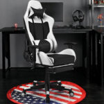 Red PU Leather Gaming Chair with USB Massage, Headrest, and Footrest 44 Red PU Leather Gaming Chair with USB Massage, Headrest, and Footrest