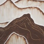 Red Rock View I by Morgan McLaren a Hand Embelished Textured Framed Art Print Matted under Glass