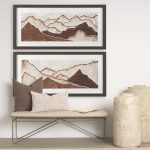 Red Rock View II by Morgan McLaren a Hand Embelished Textured Framed Art Print Matted under Glass