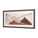 Red Rock View II by Morgan McLaren a Hand Embelished Textured Framed Art Print Matted under Glass