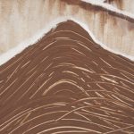 Red Rock View II by Morgan McLaren a Hand Embelished Textured Framed Art Print Matted under Glass
