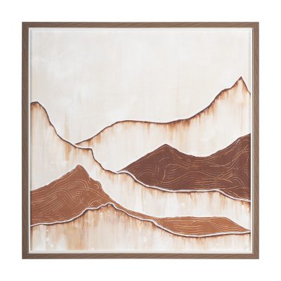Red Rock View by Morgan McLaren a Framed Art Print Matted under Glass
