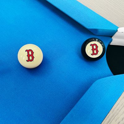 Red Sox MLB Logo Cue Ball and 8 Ball